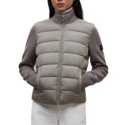 Kurtka ECOALF DENALI HYBRID WOMA Beżowy. Brązowe kurtki Ecoalf, bez wzorów, z syntetyku, sportowe, bez kaptura. Za 956.17 zł.