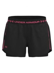 Under Armour Szorty funkcyjne 2w1 w kolorze czarnym rozmiar: XS. Czarne szorty sportowe Under Armour, bez wzorów, outdoorowe. Za 89.99 zł.