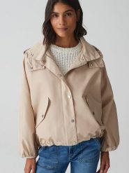 OPUS Kurtka przejściowa w kolorze beżowym rozmiar: 40. Brązowe kurtki Opus, bez wzorów, bez kaptura. Za 304.99 zł.