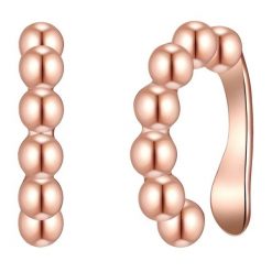 Lulu & Jane Ohrklemme roségold Kolczyki koła 1 ct Damski. Czerwone kolczyki Lulu & Jane, pozłacane. Za 359.99 zł.