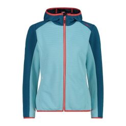 Bluza damska z kapturem CMP. Czerwone bluzy CMP, bez wzorów, sportowe, bez ramiączek, z kapturem. Za 340.00 zł.