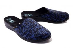 ADANEX SIL1 SILVIA 26064 granatowy, kapcie damskie. Niebieskie kapcie Adanex, bez wzorów. Za 71.99 zł.