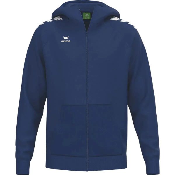 Bluza z kapturem Erima CMPT Wings. Niebieskie bluzy Erima, m, bez wzorów, z bawełny, bez ramiączek, z kapturem. Za 318.90 zł.