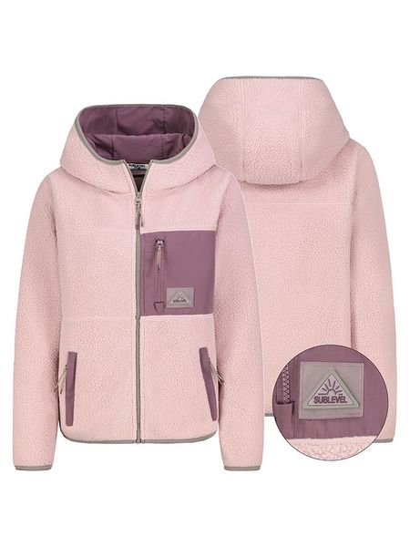 Sublevel Kurtka polarowa w kolorze jagodowo-jasnoróżowym rozmiar: L. Różowe kurtki Sublevel, l, bez wzorów, z polaru, bez kaptura. Za 205.45 zł.