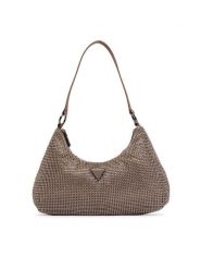 Guess Torebka Jewels HWEG22 48720 Beżowy ciemny. Brązowe torebki klasyczne Guess, z aplikacjami, z materiału, bez dodatków. Za 544.99 zł.