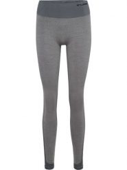 Damskie legginsy bezszwowe z wysokim stanem Hummel Mt Shine. Szare legginsy Hummel, bez wzorów, z materiału. Za 194.00 zł.
