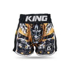 Szorty do boksu tajskiego King Pro Boxing Hanya. Czarne szorty KING PRO BOXING, bez wzorów, sportowe. Za 304.50 zł.