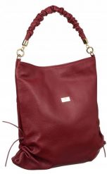 Shopperka skórzana Peterson [DH] PTN TWP-011 bordowa. Czerwone shopper bag Peterson, bez wzorów, ze skóry, na ramię, bez dodatków. Za 436.00 zł.