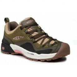 Buty trekkingowe damskie Keen Crest Vent. Zielone buty trekkingowe Keen, z materiału, bez zapięcia. Za 550.60 zł.