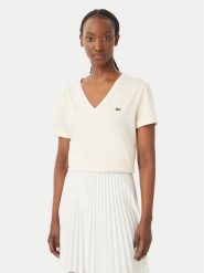Lacoste T-Shirt TF7300 Różowy jasny Regular Fit. Czerwone t-shirty Lacoste, bez wzorów, z bawełny, bez kołnierzyka, bez ramiączek. Za 289.99 zł.
