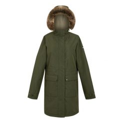 Parka Damska Sabinka II. Zielone płaszcze Regatta, xl, bez wzorów, z elastanu, z kapturem. Za 587.99 zł.