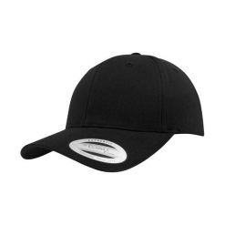 Klasyczna Czapka Snapback Z Zakrzywionym Daszkiem. Niebieskie czapki z daszkiem FLEXFIT, bez wzorów, z bawełny, klasyczne. Za 65.99 zł.