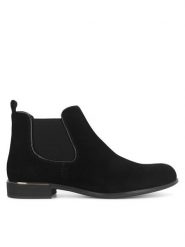 Lasocki Botki RST-MESA-50 Czarny. Czarne botki Lasocki, bez wzorów, bez obcasa, na płaskiej podeszwie, bez zapięcia. Za 159.99 zł.