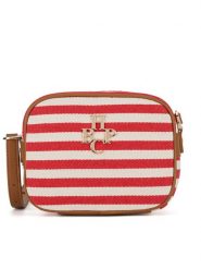 Beverly Hills Polo Club Torebka BHPC-C-018-07 Czerwony. Czerwone listonoszki Beverly Hills Polo Club, bez wzorów, z materiału, bez dodatków. Za 179.99 zł.