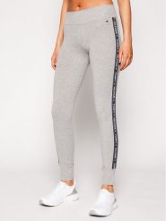 Tommy Hilfiger Legginsy UW0UW00563 Szary Slim Fit. Szare legginsy Tommy Hilfiger, bez wzorów, z bawełny. Za 129.99 zł.
