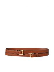 LAUREN RALPH LAUREN Pasek 412936524006 Brązowy. Brązowe paski Lauren Ralph Lauren, bez wzorów, ze skóry. Za 529.99 zł.