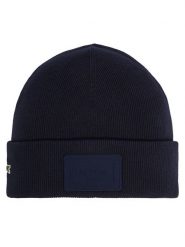 Lacoste Czapka RB9885 Granatowy. Niebieskie czapki zimowe Lacoste, bez wzorów, z bawełny. Za 239.99 zł.