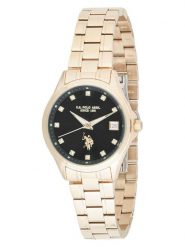 U.S. Polo Assn. Zegarek kwarcowy w kolorze złoto-czarnym rozmiar: onesize. Czarne, analogowe zegarki U.S. Polo Assn., metalowe. Za 173.99 zł.