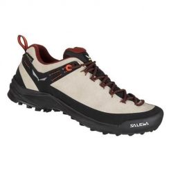 Buty trekkingowe damskie Salewa Wildfire Leather Gtx. Brązowe buty trekkingowe Salewa, z materiału, bez zapięcia. Za 752.00 zł.