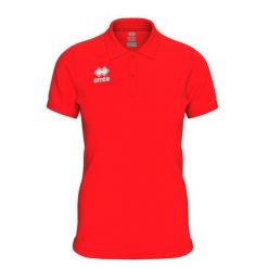 Damska koszulka polo Errea Evo. Czerwone t-shirty sportowe ERREA, bez wzorów, bez ramiączek. Za 164.00 zł.