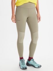 Marmot Legginsy funkcyjne "Haven Hybrid" w kolorze beżowym rozmiar: M. Brązowe legginsy Marmot, bez wzorów, z materiału, sportowe. Za 211.31 zł.