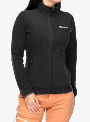 Bluza polarowa damska Berghaus Prism 2.0 Micro IA FL Jacket. Czarne bluzy z kapturem Berghaus, s, bez wzorów, z materiału, bez kaptura. Za 199.99 zł.