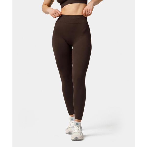 Second Life - Legginsy bezszwowe push-up Carpatree Elite... - Stan Doskonały. Brązowe legginsy Carpatree, bez wzorów, z elastanu. Za 143.99 zł.