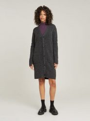 G-Star Kardigan w kolorze antracytowym rozmiar: XXS. Czarne swetry G-Star, xxs, bez wzorów, z wełny, retro, bez ramiączek. Za 249.17 zł.