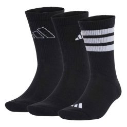 Skarpety Adidas Sport Logo Pack 3Pp Dorośli. Czarne skarpetki adidas, bez wzorów, z bawełny. Za 53.99 zł.