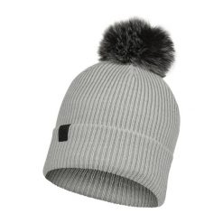 Czapka zimowa damska Buff Knitted Hat. Szare czapki zimowe Buff, bez wzorów, sportowe. Za 172.80 zł.