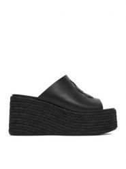 Badura Espadryle EO-AMINA-LT0228-26-801 Czarny. Czarne espadryle Badura, bez wzorów, ze skóry, bez obcasa. Za 349.99 zł.