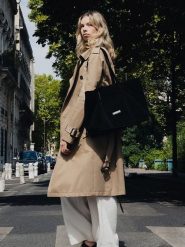 Maison héritage PARIS Skórzany shopper bag "Rise" w kolorze czarnym - 52 x 31 cm rozmiar: onesize. Czarne shopper bag maison héritage PARIS, bez wzorów, z materiału, na ramię, bez dodatków. Za 456.87 zł.