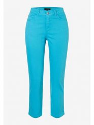 More & More Dżinsy - Slim fit - w kolorze turkusowym rozmiar: 42. Niebieskie jeansy More & More, z aplikacjami, ze skóry, klasyczne. Za 158.84 zł.