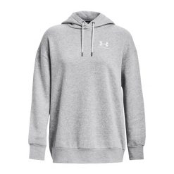 Damska bluza z kapturem Under Armour Essential Flc OS. Białe bluzy Under Armour, s, bez wzorów, z dzianiny, bez ramiączek, z kapturem. Za 281.91 zł.