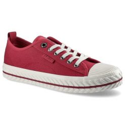 Czerwone Trampki Big Star Damskie Modne Obuwie. Czerwone trampki BIG STAR, bez wzorów, z materiału, retro, bez zapięcia. Za 89.99 zł.
