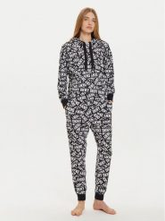 DKNY Piżama YI80022 Czarny Regular Fit. Czarne piżamy DKNY, s, bez wzorów, z syntetyku, bez kołnierzyka, bez ramiączek. Za 479.99 zł.