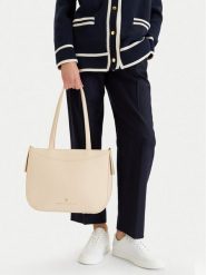 Beverly Hills Polo Club Torebka CWB-BHPC-C-005-07 Beżowy. Brązowe torebki klasyczne Beverly Hills Polo Club, bez wzorów, z materiału, bez dodatków. Za 219.99 zł.