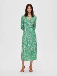Selected Femme Sukienka codzienna 16089030 Zielony Regular Fit. Zielone sukienki Selected Femme, na co dzień, bez wzorów, z wiskozy, bez kołnierzyka, bez ramiączek, proste. Za 309.99 zł.