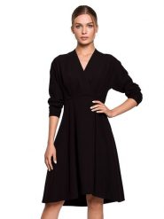 Stylove Sukienka w kolorze czarnym rozmiar: S. Czarne sukienki Stylove, s, bez wzorów, bez kołnierzyka, bez ramiączek, midi. Za 123.25 zł.