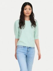 ONLY Sweter Rica 15318551 Zielony Regular Fit. Zielone swetry ONLY, s, bez wzorów, z syntetyku, bez ramiączek. Za 139.99 zł.