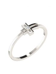 Diamant Vendôme Złoty pierścionek z diamentami rozmiar: 46. Szare pierścionki Diamant Vendôme, z diamentem, złote. Za 427.07 zł.