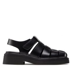 Sandały Vagabond Shoemakers. Czarne sandały Vagabond Shoemakers, bez wzorów, bez obcasa, na płaskiej podeszwie, bez zapięcia. Za 459.99 zł.