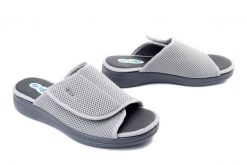 Befado Dr Orto 078D 005 popielaty, klapki damskie. Szare klapki Befado Dr Orto, bez wzorów, bez obcasa, bez zapięcia. Za 134.90 zł.