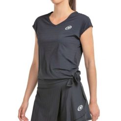 Bullpadel Women's Short Sleeve T-shirt Adoros. Czarne t-shirty bullpadel, s, bez wzorów, sportowe, bez kołnierzyka, bez ramiączek. W wyprzedaży za 155.80 zł.