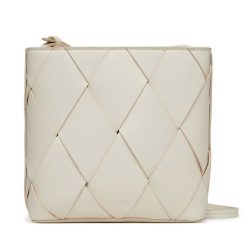 Torebka Calvin Klein. Białe listonoszki Calvin Klein, bez wzorów, bez dodatków. Za 349.99 zł.