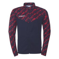 Kurtka z dresu Uhlsport Progressive 28 Poly. Czerwone kurtki Uhlsport, bez wzorów, z dresówki, sportowe, bez kaptura. Za 168.50 zł.