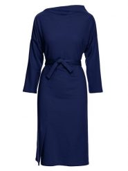 Be Wear Sukienka w kolorze niebieskim rozmiar: L. Niebieskie sukienki Be Wear, l, bez wzorów, z tkaniny, bez kołnierzyka, bez ramiączek, midi. Za 129.57 zł.