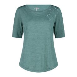 Koszulka damska turystyczna CMP 35N5486. Zielone t-shirty sportowe CMP, xs, bez wzorów, bez ramiączek. Za 172.50 zł.