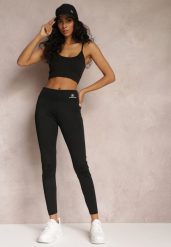 Czarne Legginsy z Gumką w Talii z Długimi Nogawkami Somys. Czarne legginsy Renee, bez wzorów, z dzianiny, długie. W wyprzedaży za 23.99 zł.