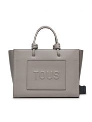 TOUS Torebka La Rue New 395910099 Szary. Szare shopper bag tous, bez wzorów, ze skóry, bez dodatków. Za 949.99 zł.